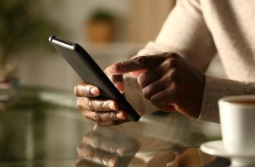 person holding cell phone